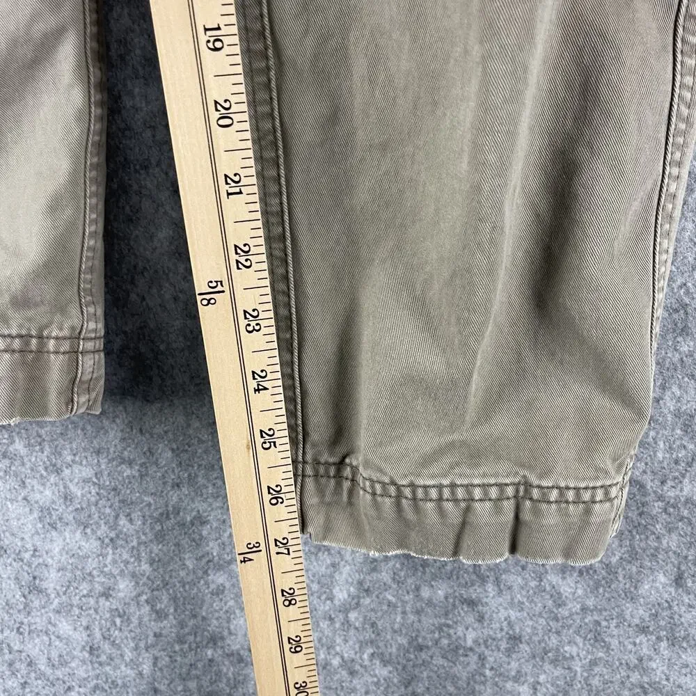 VTG Abercrombie Fitch Cargo Pants Mens 28x27 Beige Loose Paratrooper Y2K Utility